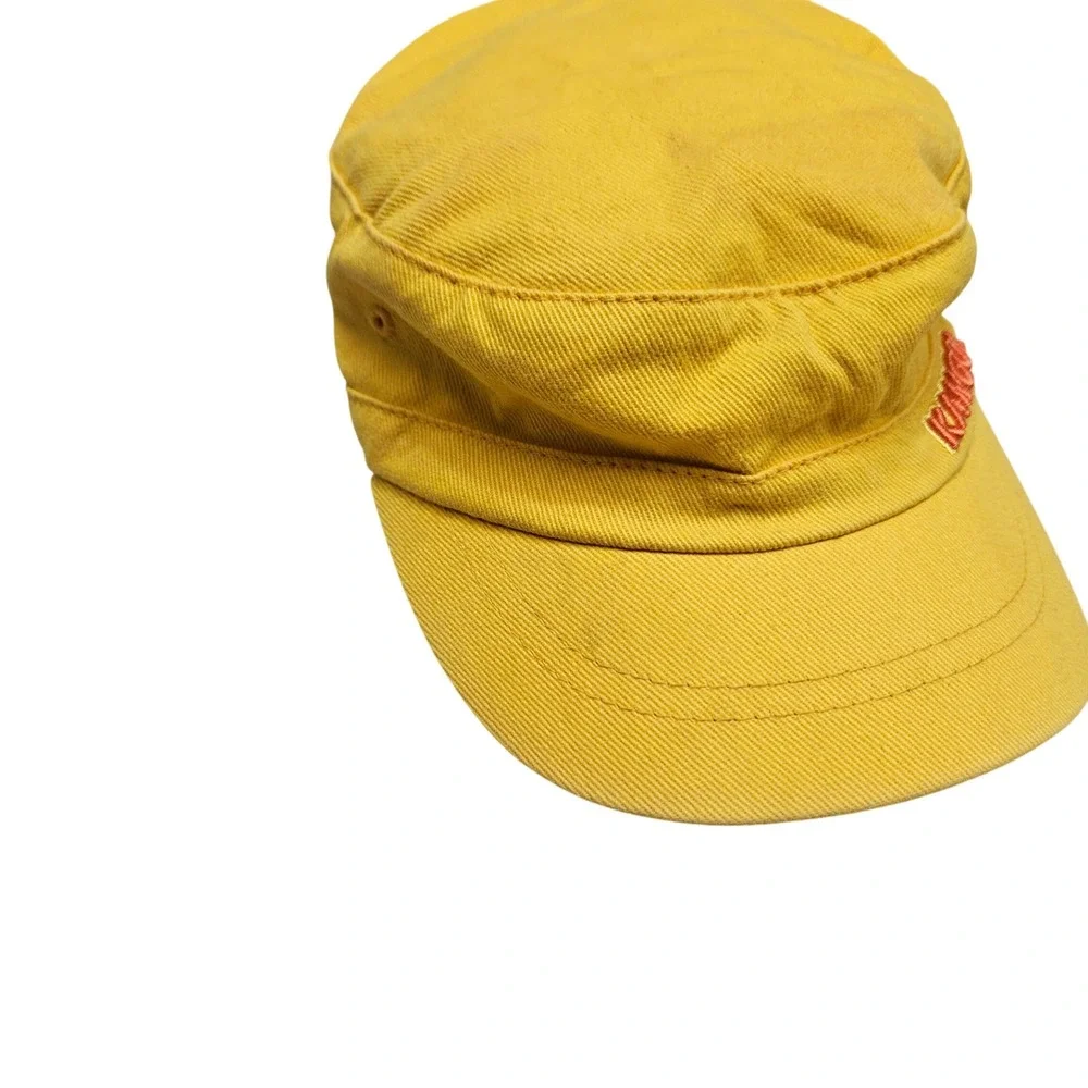 Kangol Army Cap Kids KS/KM Yellow Cotton Flexfit Cadet Hat Streetwear Skater
